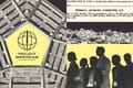 Collage of the Pentagon with the Project Meridian logo in the middle, a committee of federal employees, money, and a clipping of the Federal Advisory Committee Act (FACA).