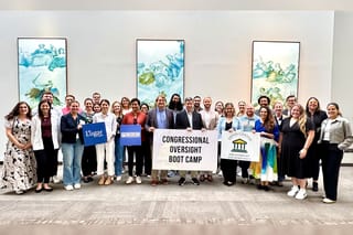 Group portrait of the congressional staffers attending the August 2025 Congressional Oversight Boot Camp