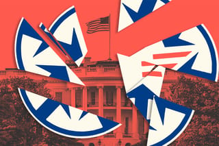 Collage of pieces of the CIGIE logo and the White House.