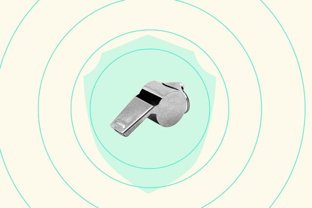 Photo collage. Black and white photo of a whistle surrounded by a shield and concentric circles.