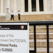 Lincoln Memorial closed due to government shutdown