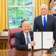 President Trump with Executive Order