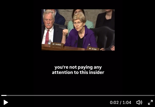 Last week, Senator Elizabeth Warren (D-MA) asked Secretary of Defense Pete Hegseth about the administration’s stance on insider trading. We didn’t get answers.